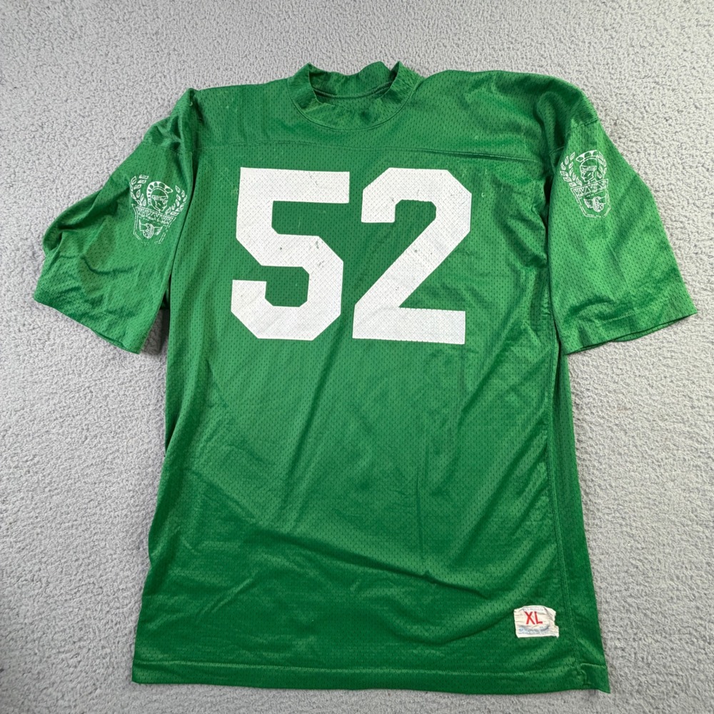VTG 70s Champion Michigan State Spartans Football Practice Jersey XL Made In USA